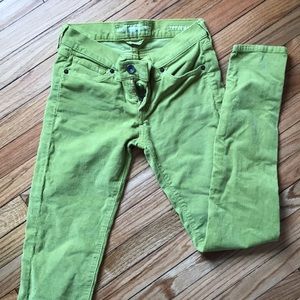 Lime Green Charlie Skinny Corduroy